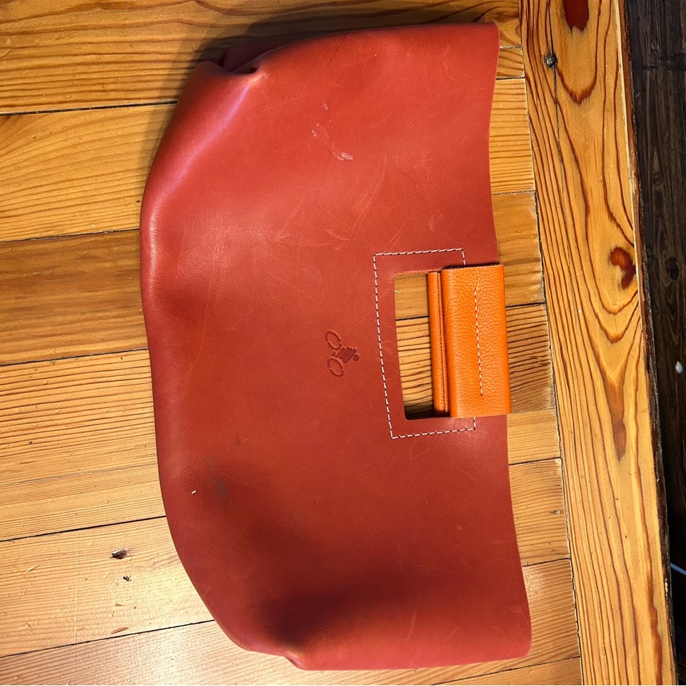 Leather hand bag